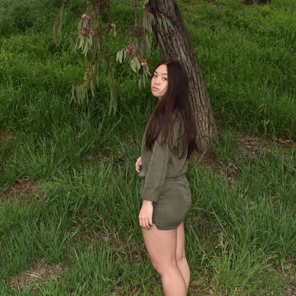 Etienne Marcel Military Style Green Button Up Dress- S - Picture 2 of 8